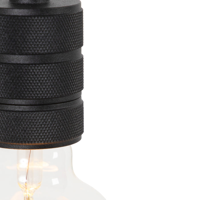 QAZQA Design hanglamp zwart met stekker - Cavalux