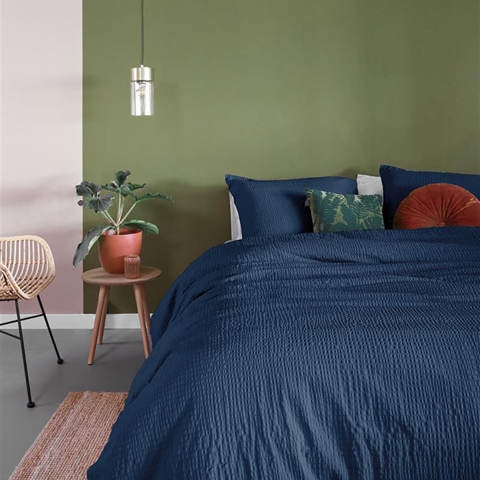 Beddinghouse Wave Dekbedovertrek 200 x 200/220 cm - Blauw