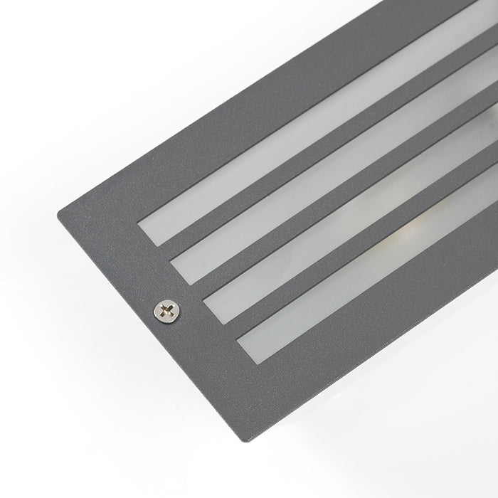 QAZQA Moderne inbouwlamp donker grijs IP44 - Hurricane