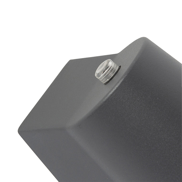 QAZQA Moderne buitenlamp antraciet incl. LED met schemersensor - Uma