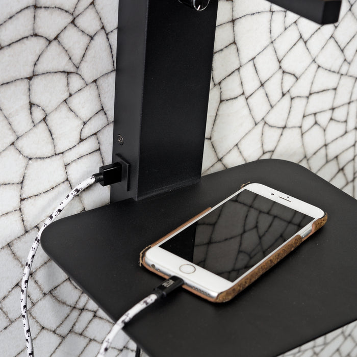 it's about RoMi Florence Wandlamp H 42 cm - Zwart / Beige