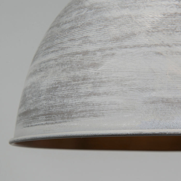 QAZQA Set van 2 landelijke hanglampen grijs - Dory