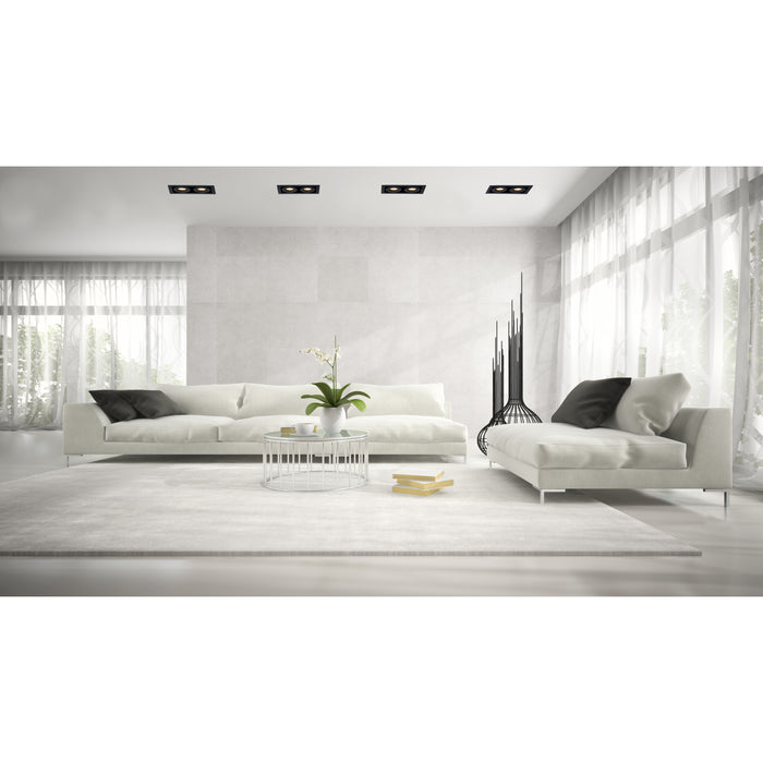 Lucide CHIMNEY - Inbouwspot - 2xGU10 - Zwart