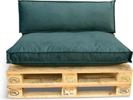 In The Mood Collection Royal Palletkussens - L120 cm - Donkergroen