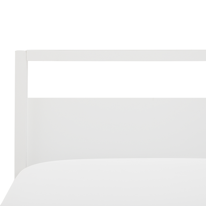 Beliani - GIULIA - Tweepersoonsbed - Wit - 160 x 200 cm - Dennenhout