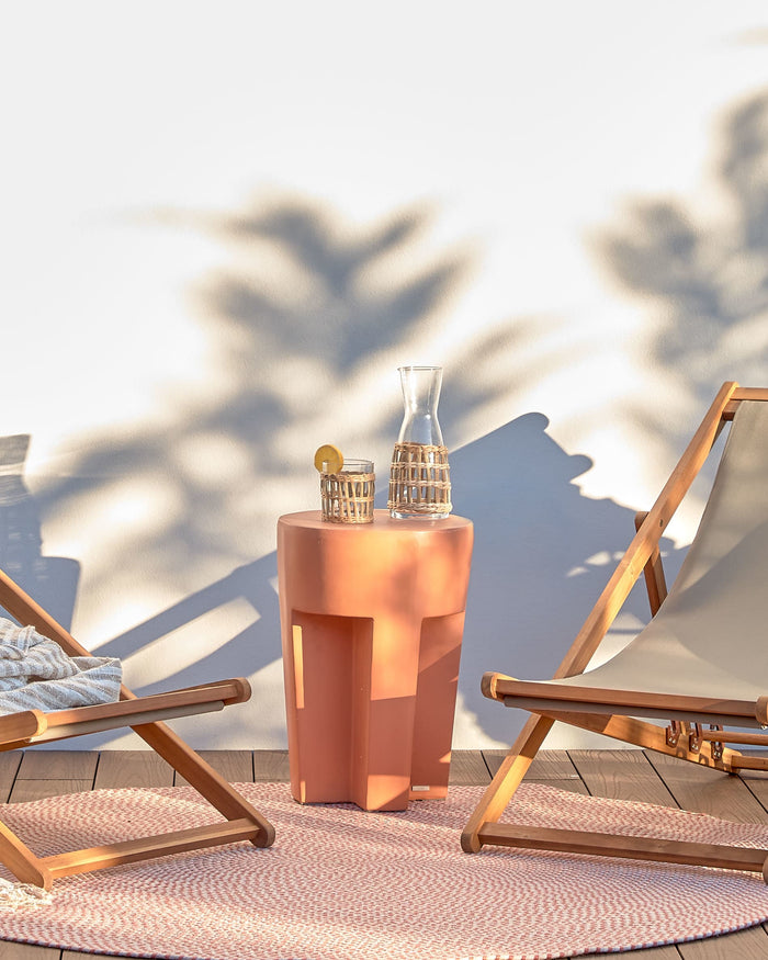 Kave Home - Vilena bijzettafel terracotta Ø 33 cm