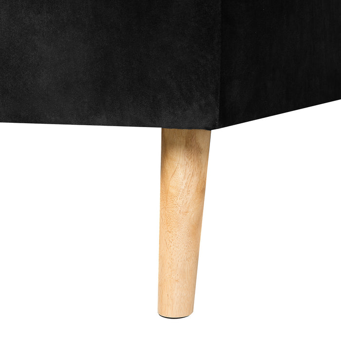 Beliani-VADSO-Hoekslaapbank-Zwart-Rechterzijde-303 cm-Fluweel