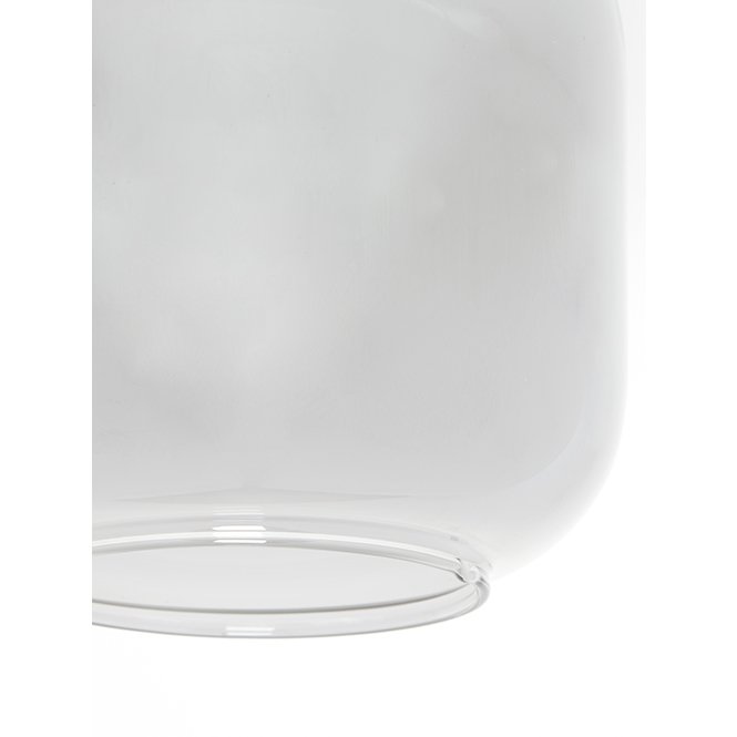 Light&living Hanglamp 5L 110x22x32 cm LEKAR zwart+smoke glas