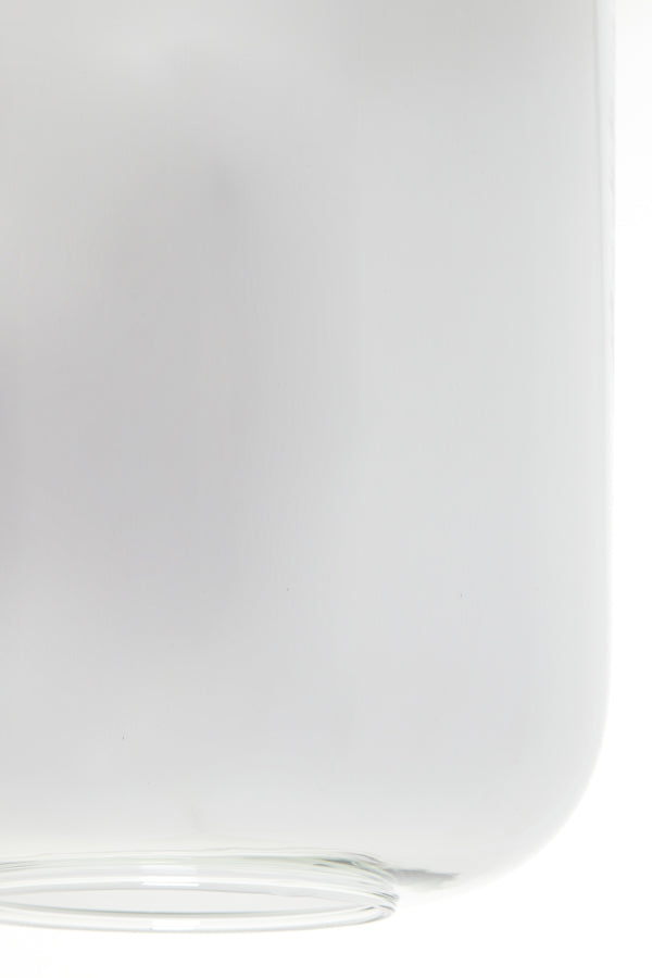 Light&living Hanglamp 5L 110x22x32 cm LEKAR zwart+smoke glas