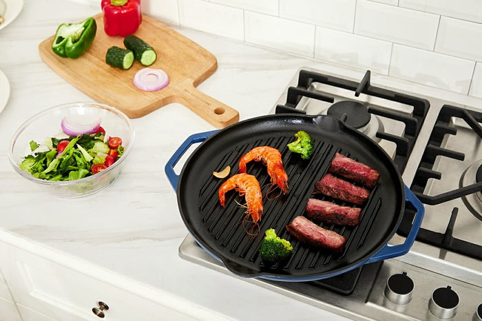 Buccan - Hamersley - Gietijzeren grillplaat - Blauw