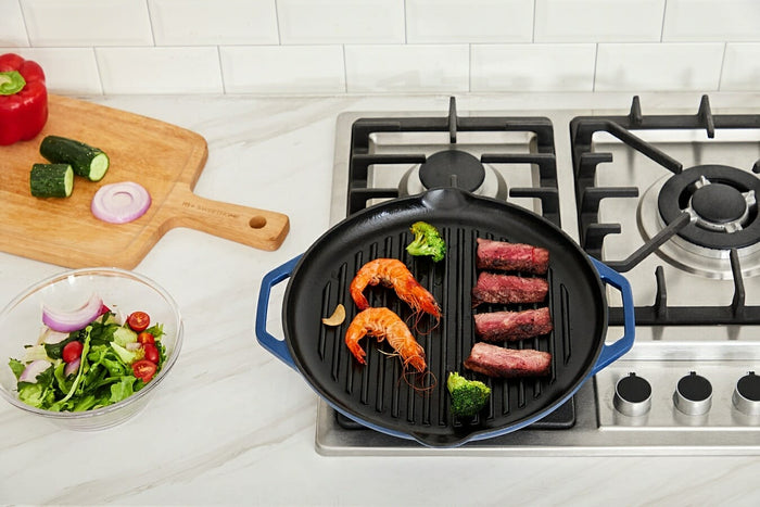 Buccan - Hamersley - Gietijzeren grillplaat - Blauw