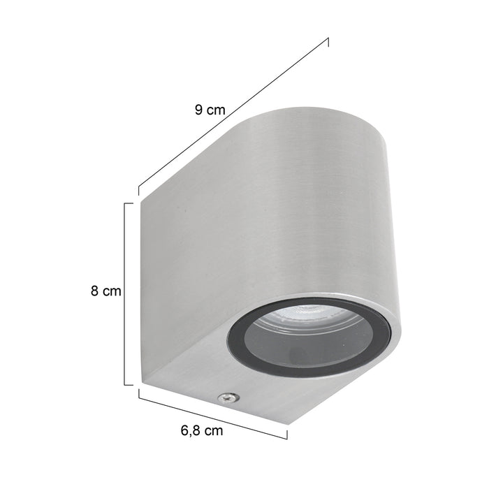 Steinhauer Logan wandlamp staal glas dimbaar