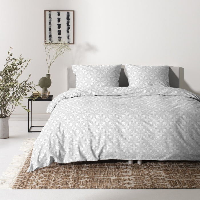 Cinderella Lilou - Dekbedovertrek - Satijn - 240x200|220 cm - White