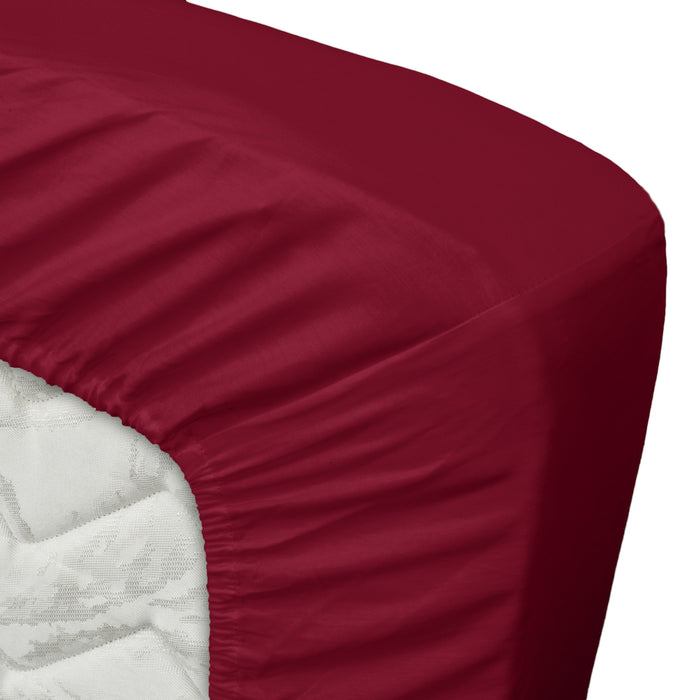 Ten Cate Katoensatijnen Hoeslaken - 160x200 - Rood