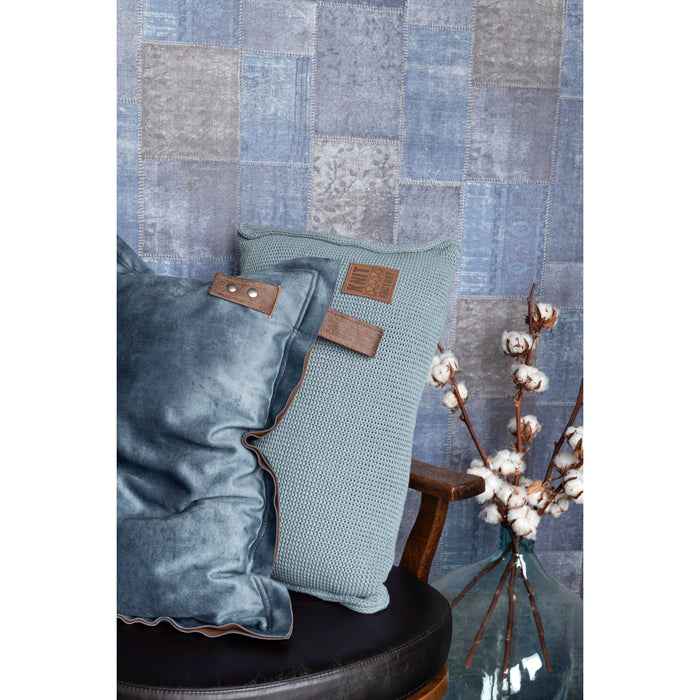 Knit Factory Dax Sierkussen - Licht Grijs - 60x40 cm