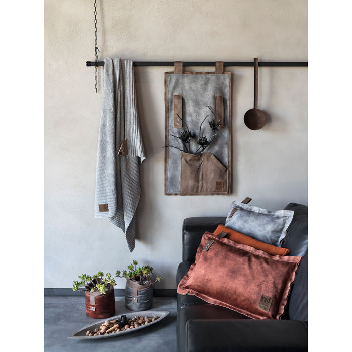 Knit Factory Dax Sierkussen - Licht Grijs - 60x40 cm