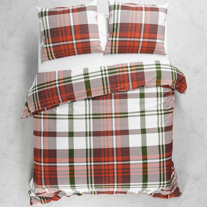 Heckett Lane Dekbedovertrek Flanel Kabil - multi