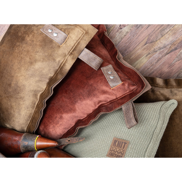 Knit Factory Dax Sierkussen - Brique - 60x40 cm