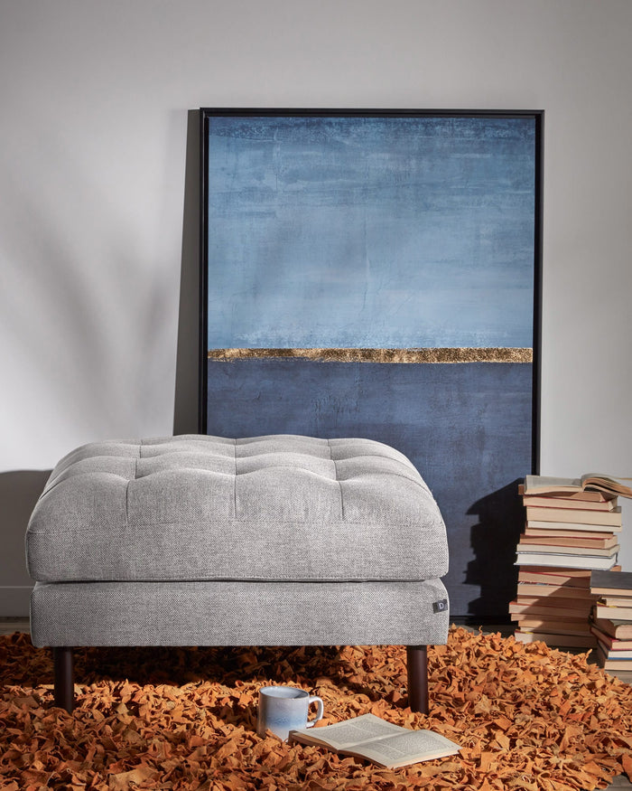 Kave Home - Schilderij Wrigley 60 x 90 cm blauw