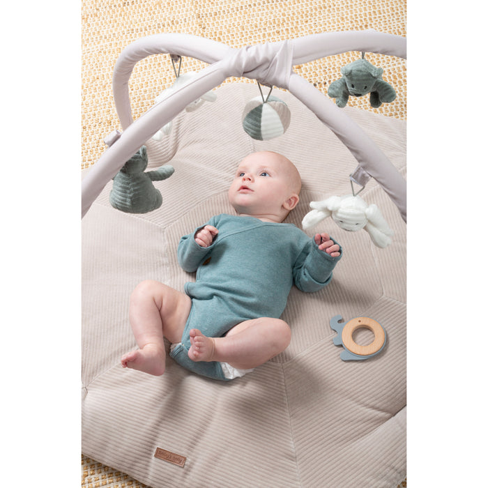 Baby's Only Speelkleed Sense - Zeegroen|Kiezelgrijs|Wit - 94x83 cm