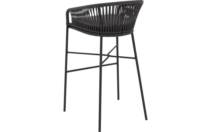 Kave Home - Yanet touwkruk in zwart 80 cm hoog