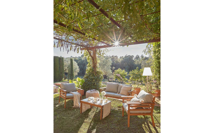 Kave Home - Mareluz fauteuil in wit staal