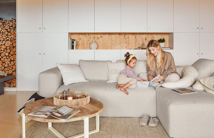 Kave Home - Theepot Laude van transparant en wit glas