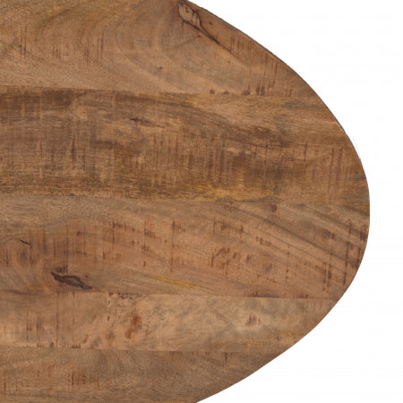 Giga Meubel - Salontafel Ovaal Naturel - Mangohout - 130x70x40cm