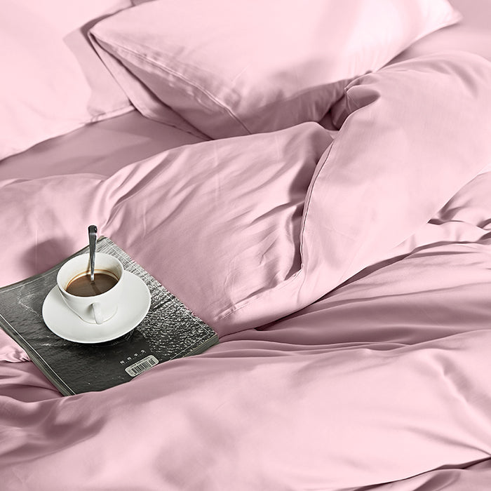 Cuddle Nature Bamboo Pink Dekbedovertrek 240 x 220 cm