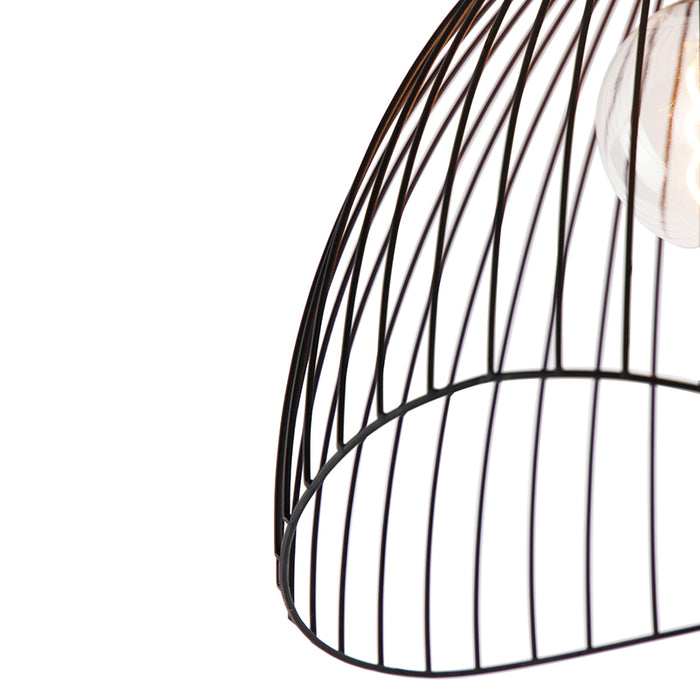 QAZQA Design plafondlamp zwart 29 cm - Pua