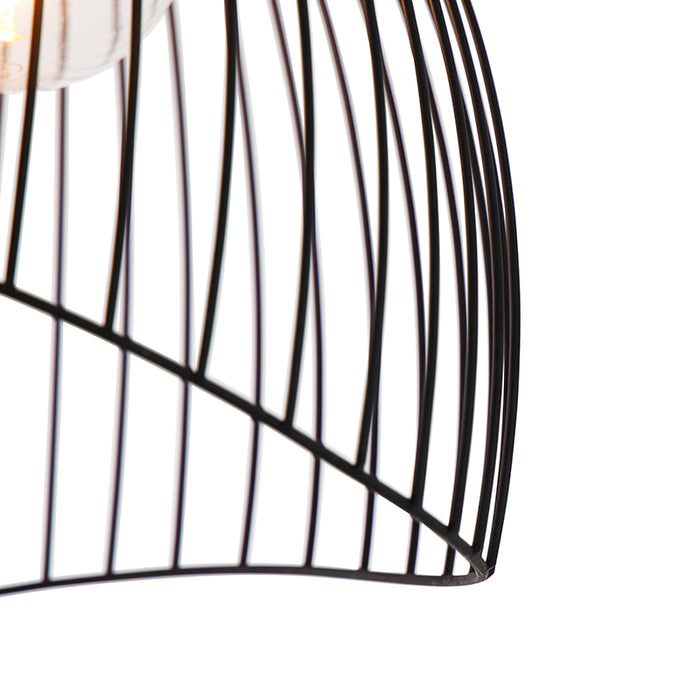 QAZQA Design plafondlamp zwart 29 cm - Pua