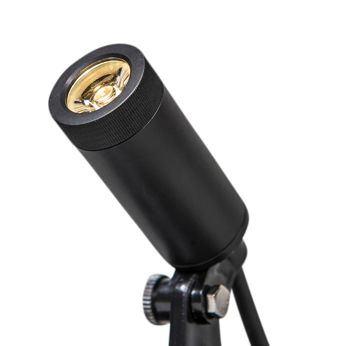 QAZQA Set van 4 prikspots zwart incl. LED IP68 - Garly