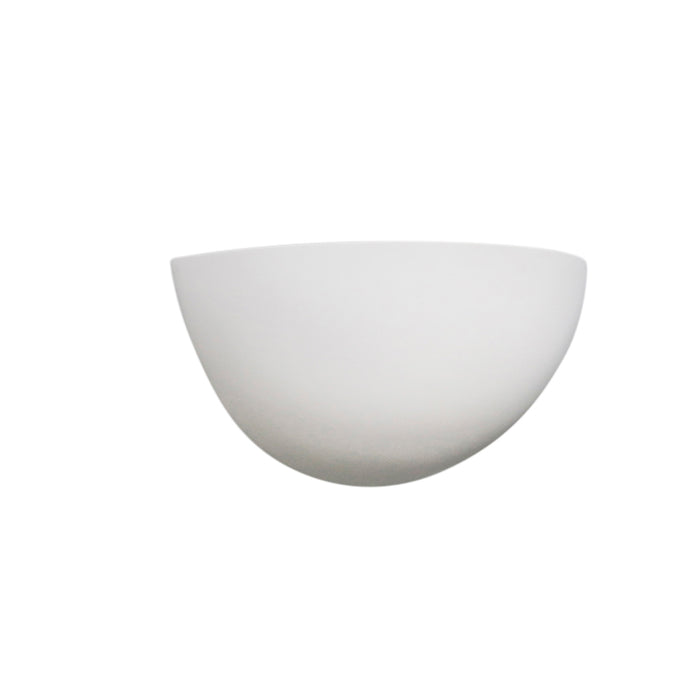 QAZQA Moderne wandlamp wit gips halfrond - Britt