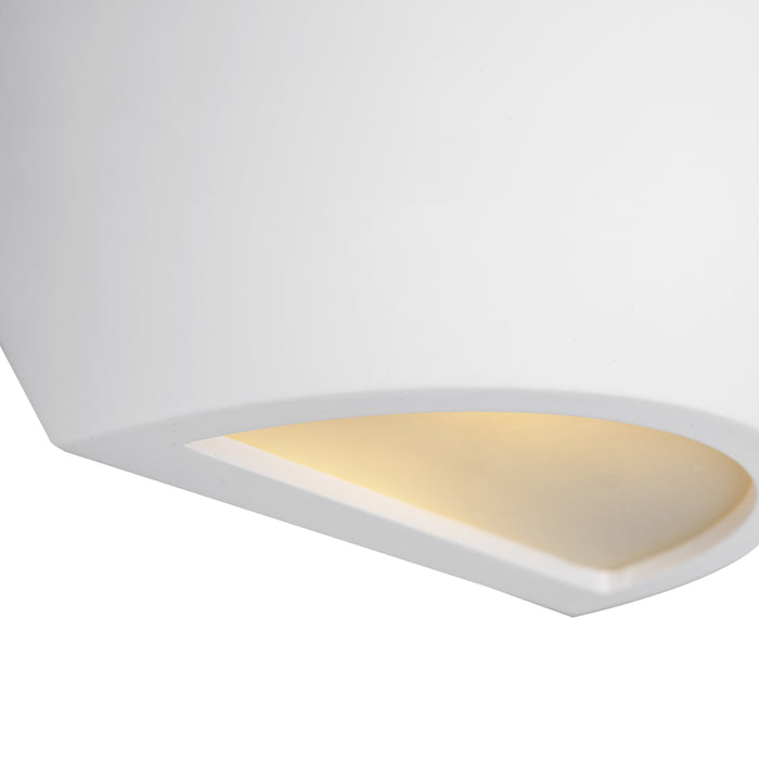 QAZQA Moderne wandlamp wit met lichteffect - Hiske