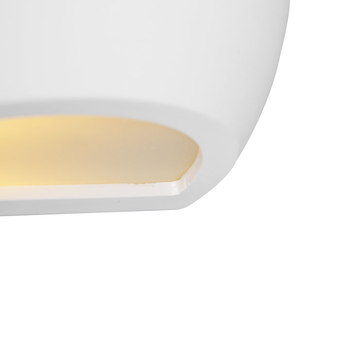 QAZQA Moderne wandlamp wit met lichteffect - Hiske