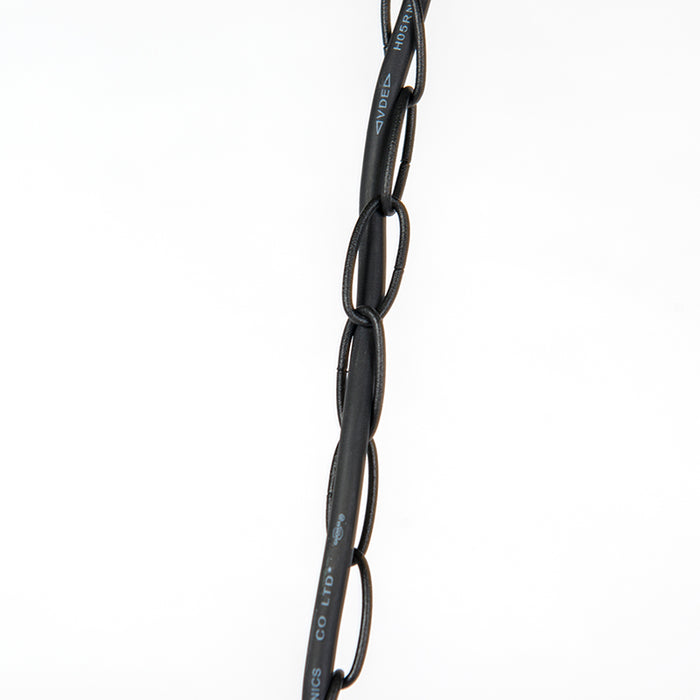 QAZQA Landelijke buiten hanglamp zwart IP44 - Guardado