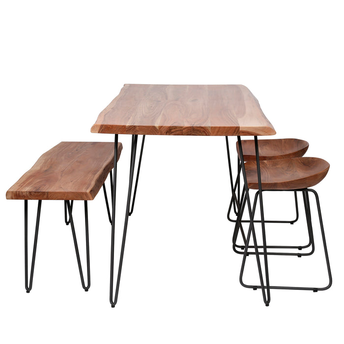 by fonQ Dio Eettafel - 130 x 70 cm - Bruin