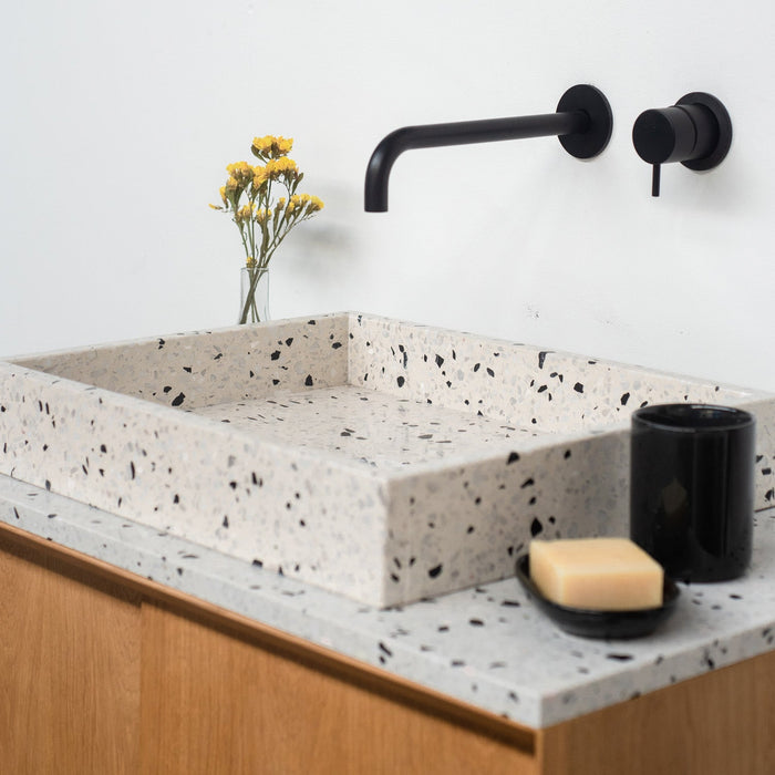 Going Objects - Badkamermeubel Eik - Wit Terrazzo - Wastafel George