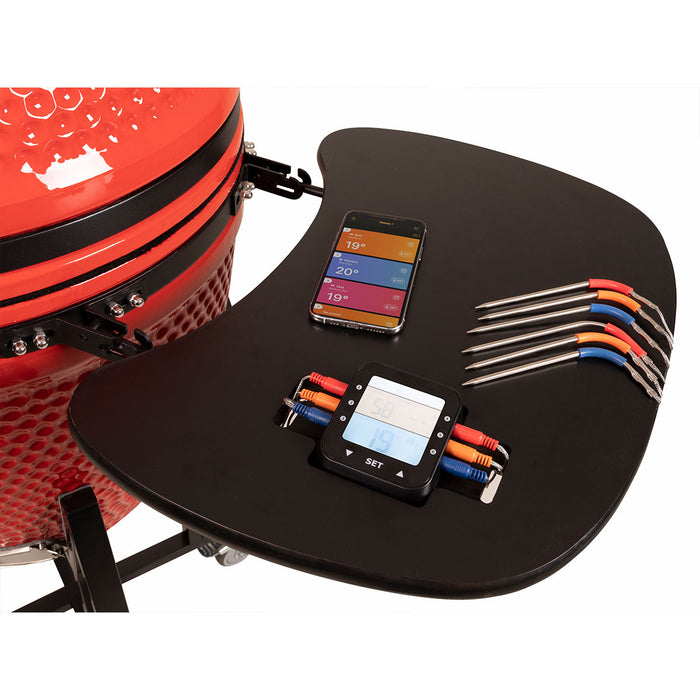 Patton Kamado 21 inch Premium Red Devil incl bluetooth control