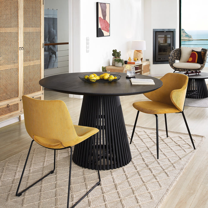 Kave Home Jeanette Eettafel - Ø 120 cm - Zwart