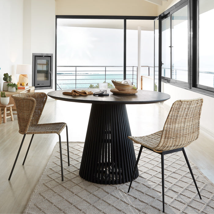 Kave Home Jeanette Eettafel - Ø 120 cm - Zwart