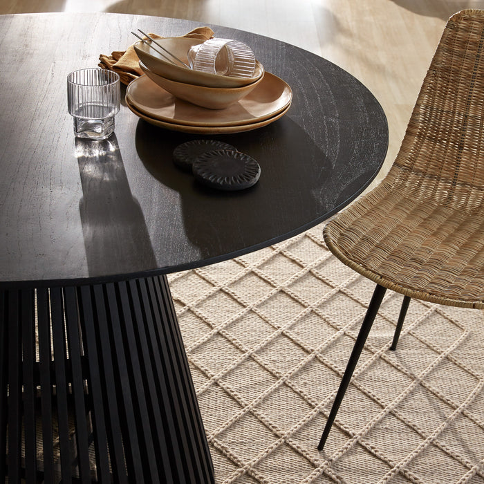 Kave Home Jeanette Eettafel - Ø 120 cm - Zwart