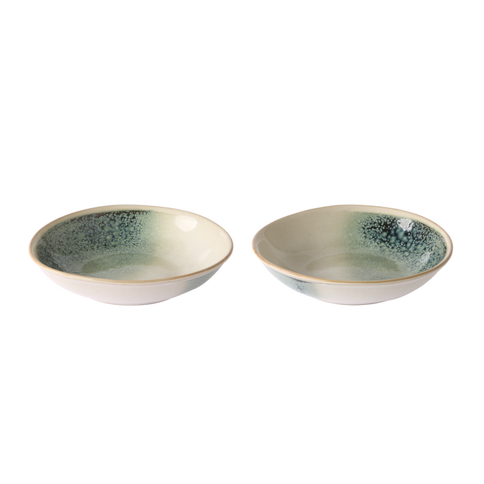 HKliving 70's Curry Bord - Set van 2 - Mist