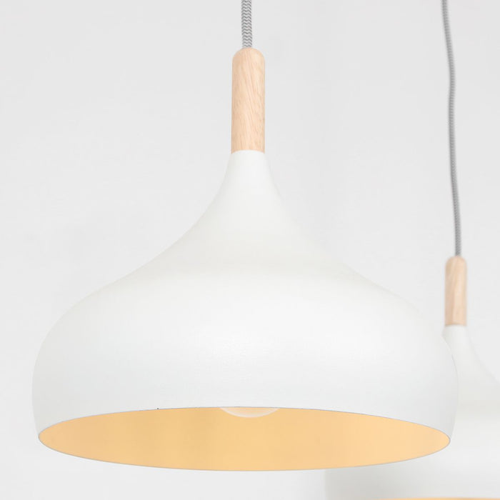 Mexlite Hanglamp Bjorr Wit Scandinavisch 3 x E27 fitting
