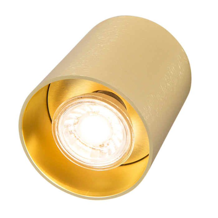 QAZQA Design opbouwspot goud GU10 50mm - Tubo