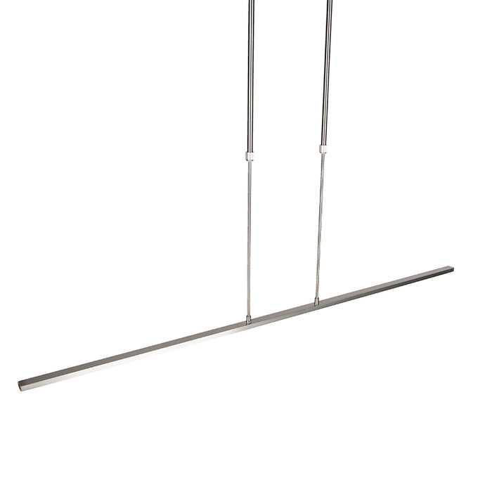 QAZQA Moderne hanglamp staal incl. LED verstelbaar - Bold