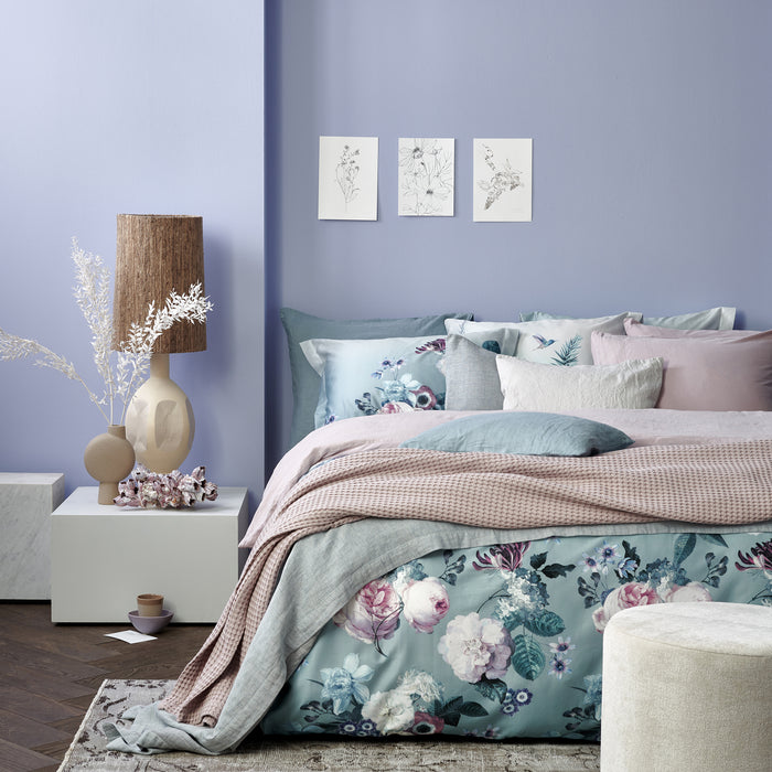 Vandyck Floral Charm Dekbedovertrek 200 x 200/220 cm - Pearl Blue