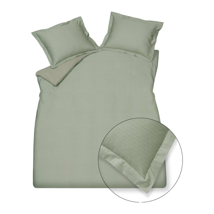 Vandyck Fizzy Dekbedovertrek 200 x 200/220 cm - Pale Olive
