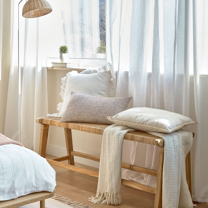 Kave Home Casilda Kussensloop 30 x 50 cm - Bruin