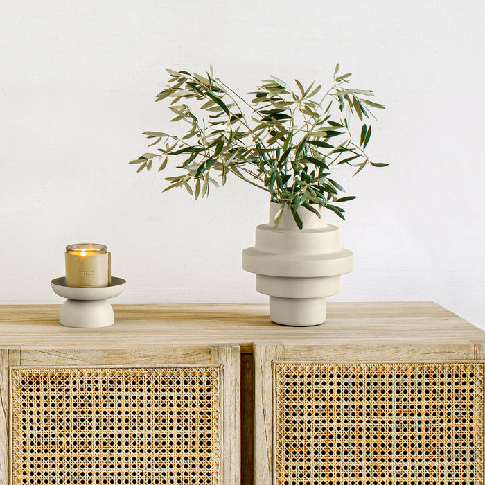 Kave Home Velia Vaas - Beige